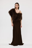 bubish Lottie Wrap Chocolate FEATHER WRAP