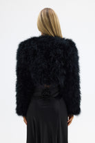 bubish Manhattan Crop Feather Jacket Black JACKET