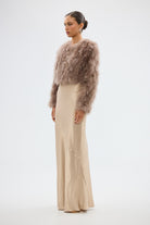 bubish Manhattan Crop Jacket Cocoa FEATHER JACKETS