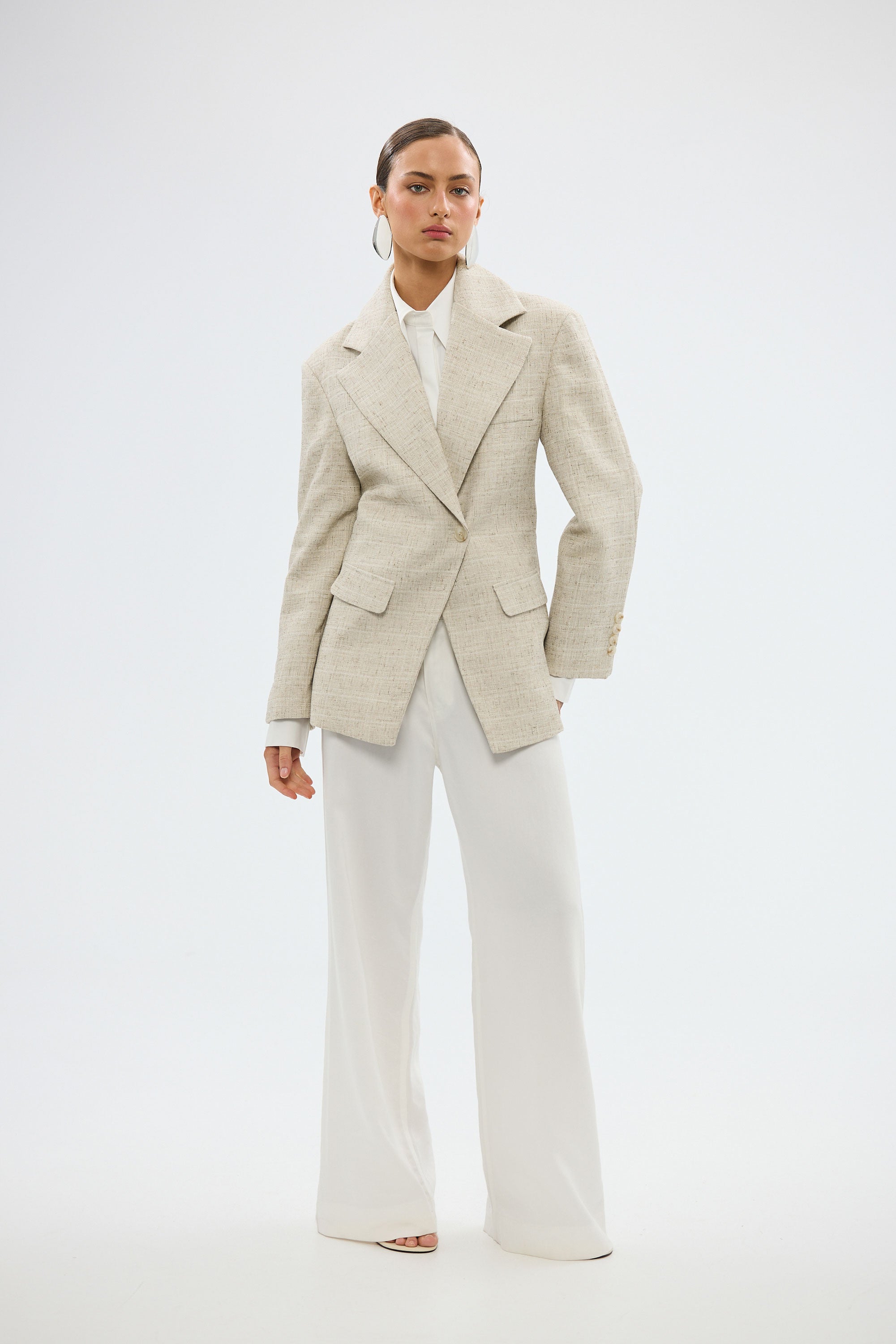 bubish Mattie Cinched Blazer - Natural MINI SKIRT