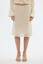 bubish Nadine Sequin Skirt Pale Pink PARTY SKIRT