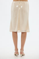 bubish Nadine Sequin Skirt Pale Pink PARTY SKIRT