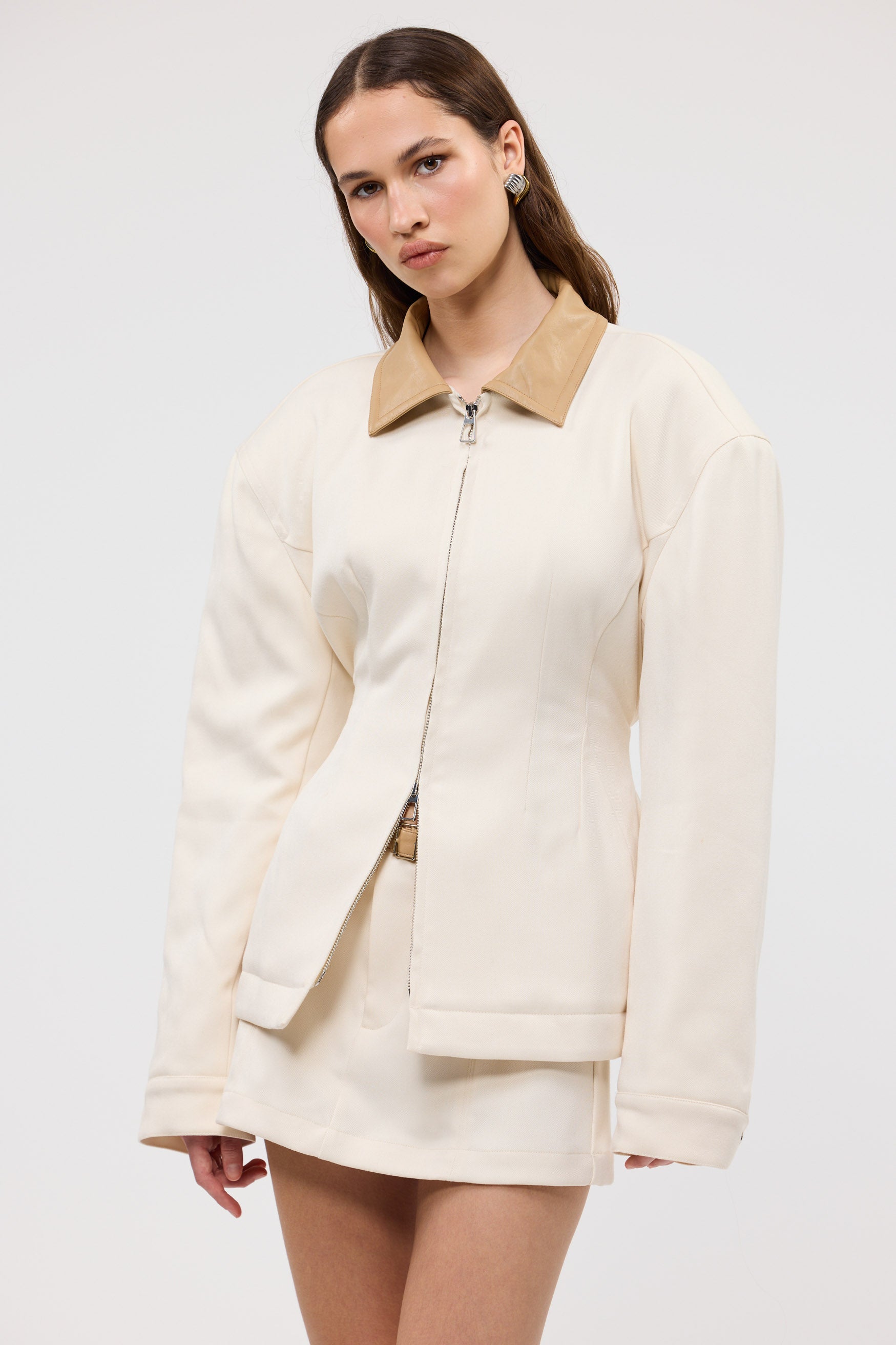 bubish Olivia Cinched Country Jacket Ivory JACKET