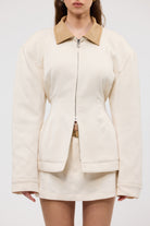 bubish Olivia Cinched Country Jacket Ivory JACKET