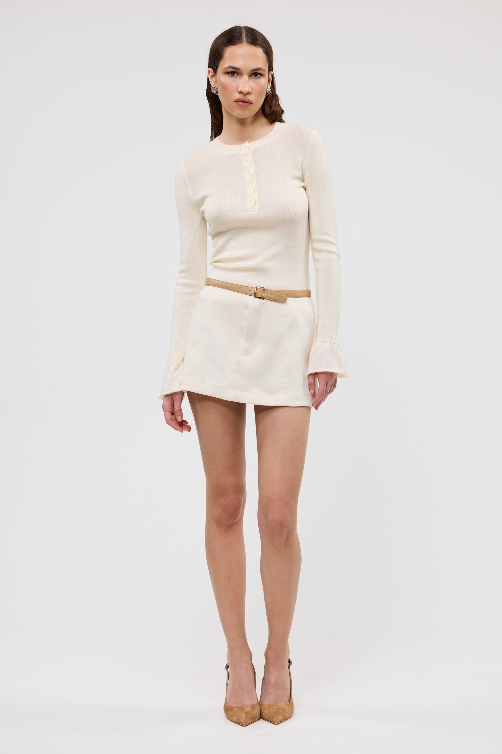 bubish Olivia Skirt Ivory MINI SKIRT
