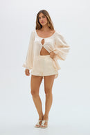 Penelope Bow Hot Short - Pastel Blue main image 1
