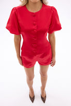 bubish Penelope Bow Hot Short Red SHORTS