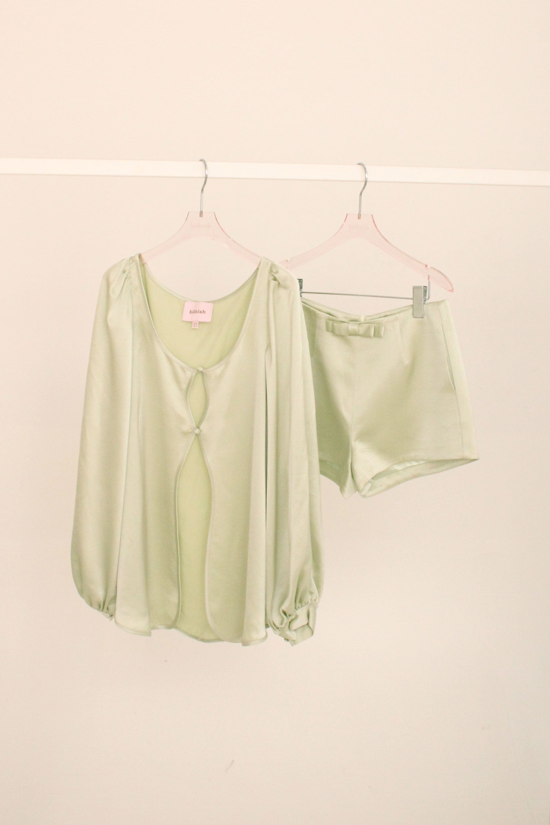 bubish Penelope Bow Hot Shorts - Pistachio SHORTS