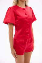 bubish Poppy Blouse Red TOP