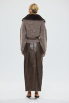 bubish Ruby Wool Knit Cardigan Chocolate Marle WOOL CARDIGAN
