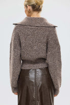 bubish Ruby Wool Knit Cardigan Chocolate Marle WOOL CARDIGAN