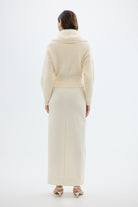 bubish Ruby Wool Knit Cardigan Ivory KNIT CARDIGAN JACKET
