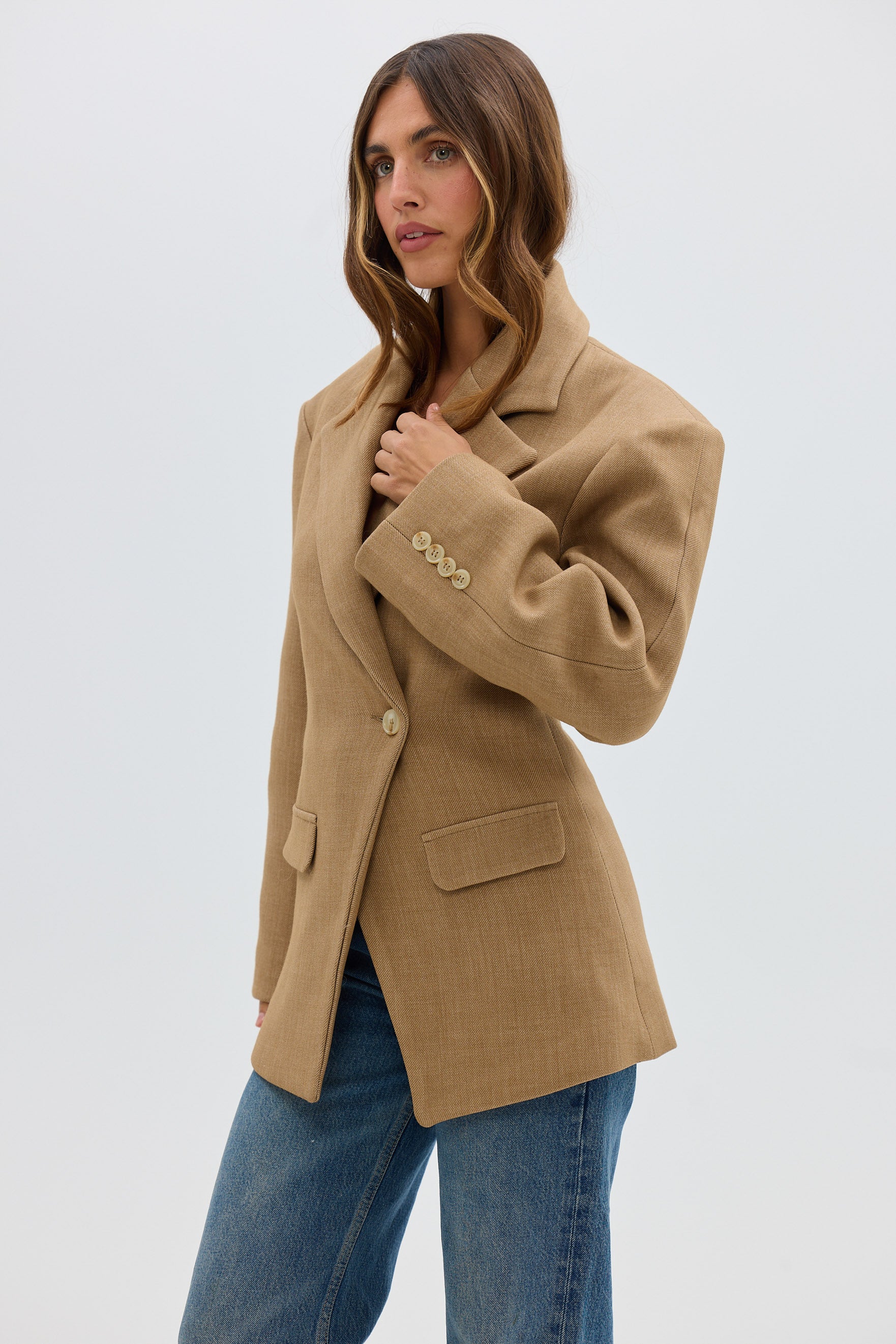 bubish Saskia Cinched Blazer Caramel BLAZER