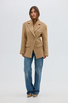 bubish Saskia Cinched Blazer Caramel BLAZER