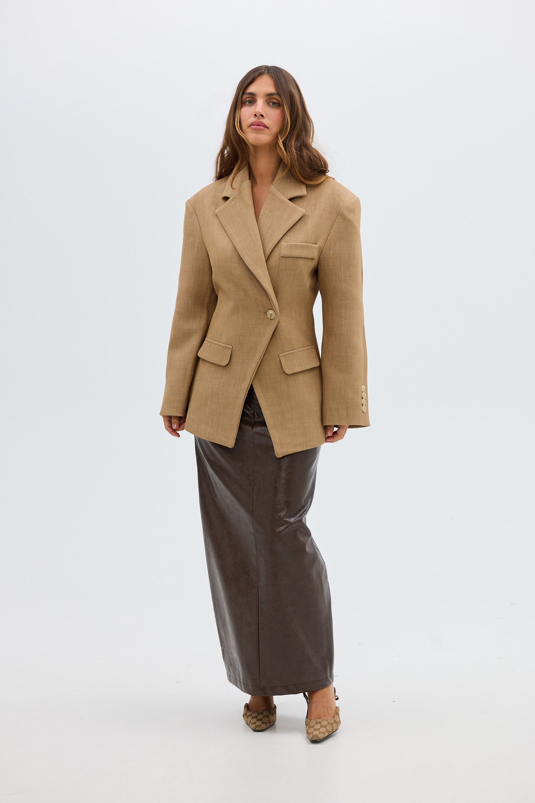 bubish Saskia Cinched Blazer Caramel BLAZER