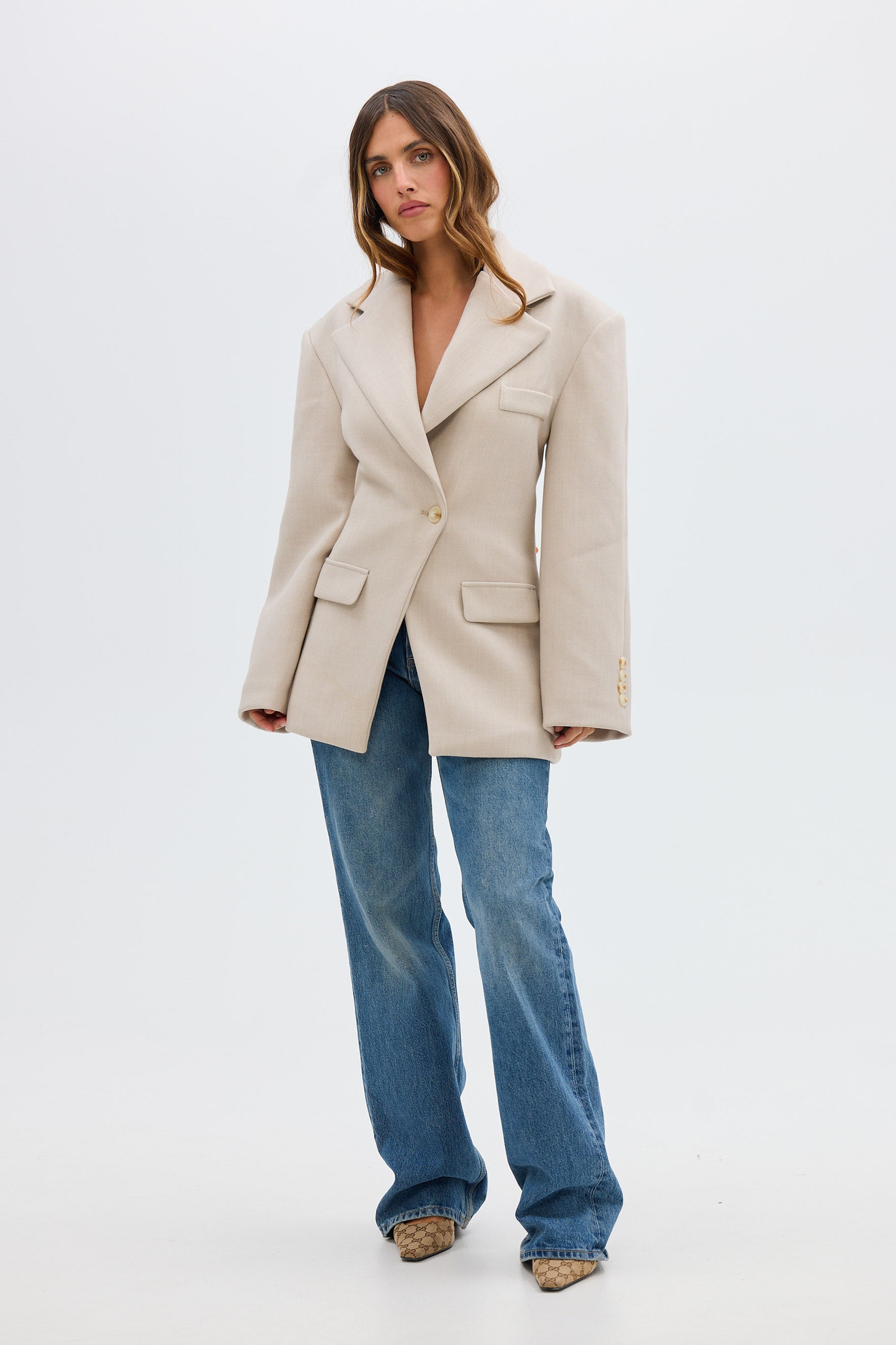 bubish Saskia Cinched Blazer Dove Grey BLAZER