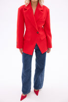 bubish Saskia Cinched Blazer - Red BLAZER