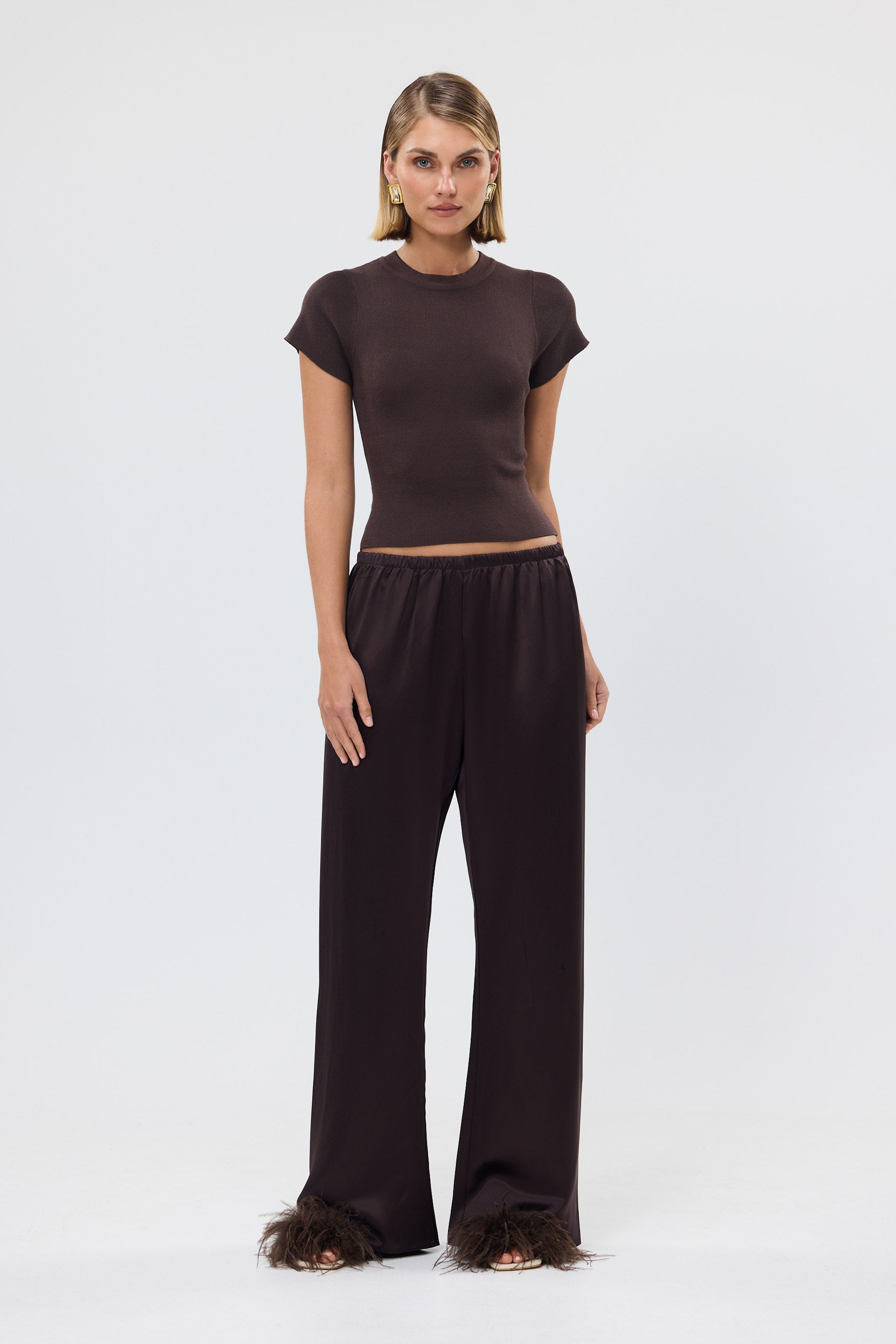 bubish Tori Knit Top Chocolate KNIT TOP