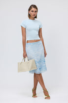 bubish Tori Knit Top Pale Blue KNIT TSHIRT