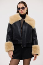bubish Willow Jacket Black FAUX LEATHER JACKET
