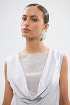 bubish Paige Cowl Neck Dress - Silver TOPS