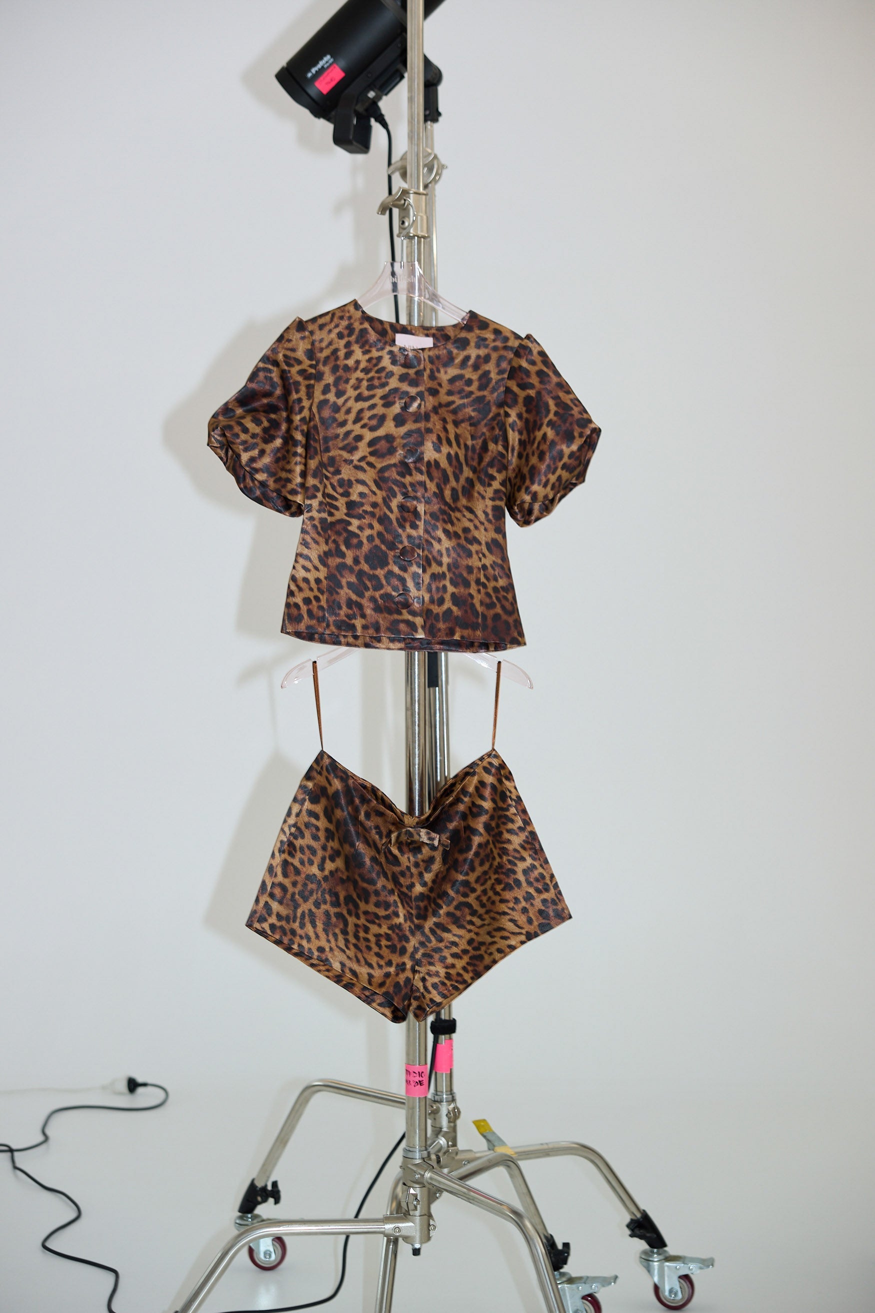 bubish Penelope Bow Hot Short Leopard SHORTS