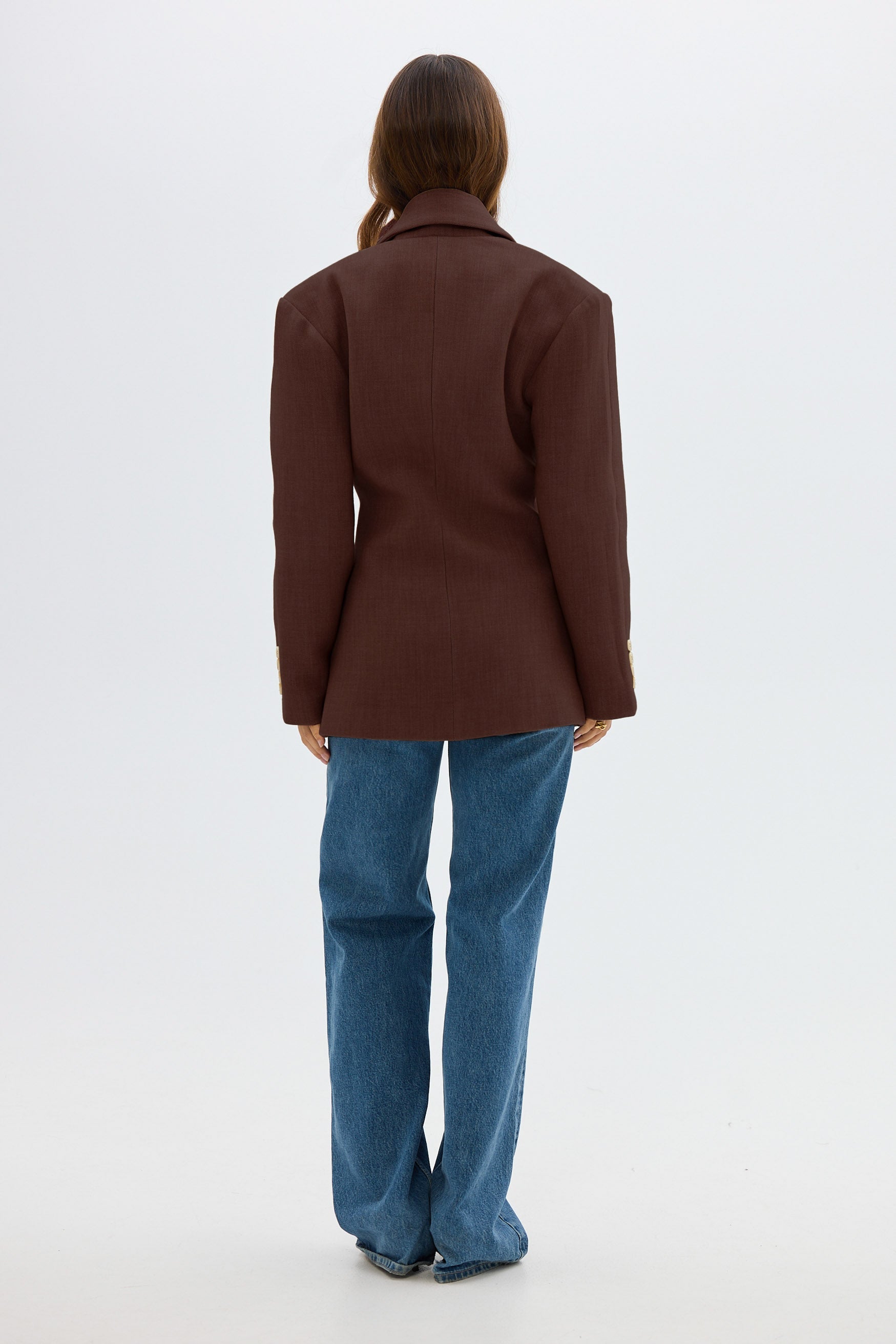 bubish Saskia Cinched Blazer Chocolate BLAZER