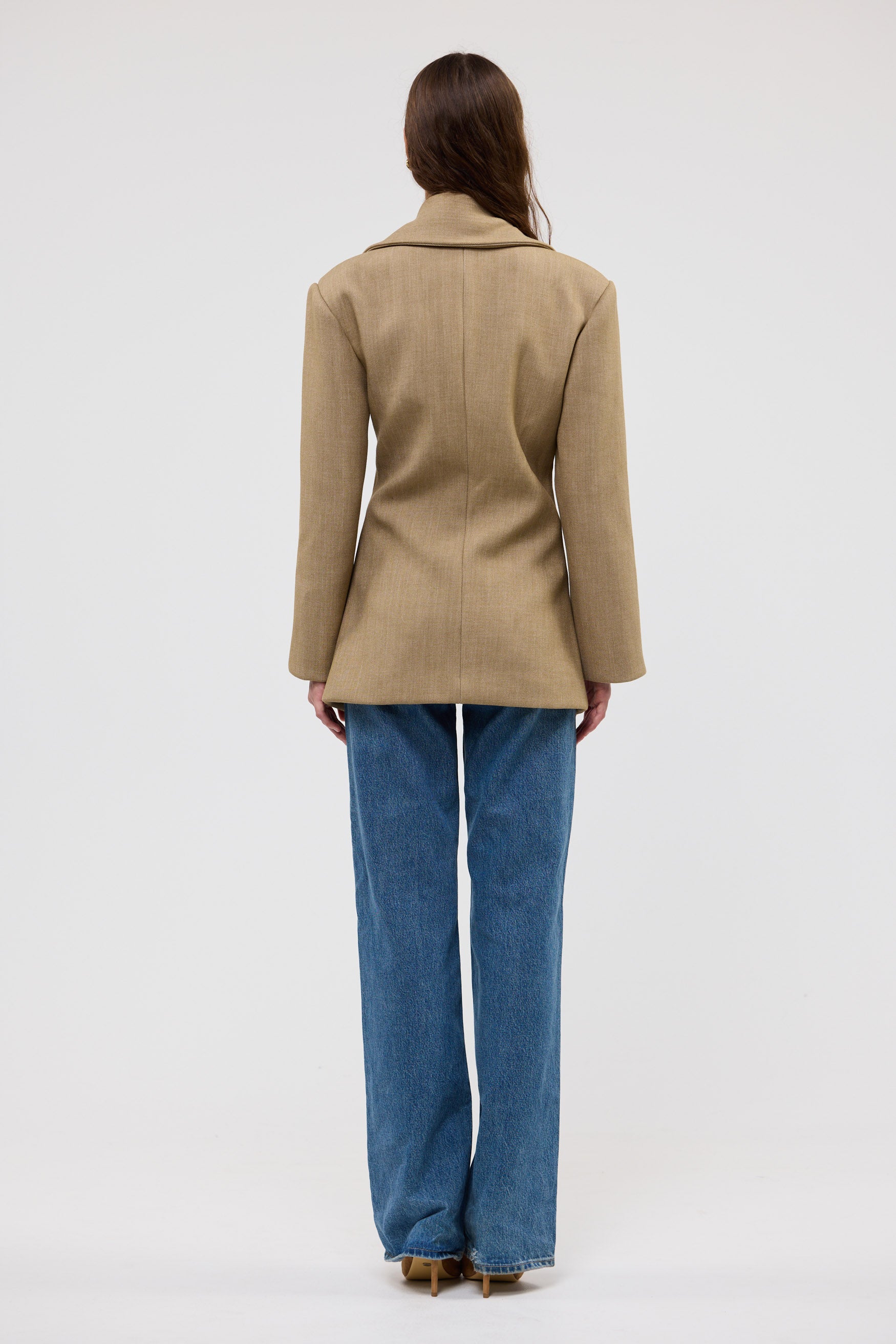 bubish Saskia Cinched Blazer Caramel WORK BLAZER