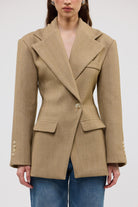 bubish Saskia Cinched Blazer Caramel WORK BLAZER